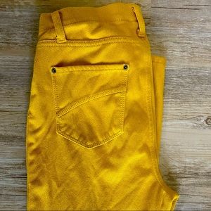 Time and Tru Jeggings. Mustard color